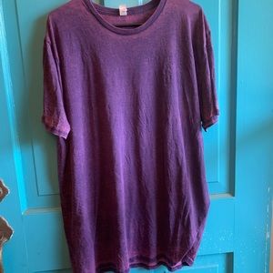 GUC Purple and pink acid wash tee -2 XL